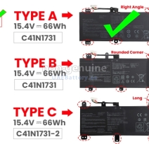 Pin Laptop Asus Rog Strix G17 G712Lu G731G Scar 17 G732Lw 15.4V C41N1731-2 66Wh
