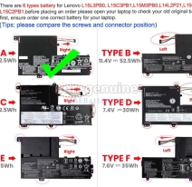 Pin Laptop Lenovo Ideapad 330S-14Ast 330S-14Ikb 330S-15Arr 330S-15Ast 330S-15Ikb Series L14M2P21 L14L2P21 Type-E 30Wh