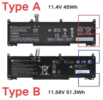 Pin Laptop Hp Probook 430 G8 440 G8 450 G8 650 G8 RH03XL Type A Ngắn 45W