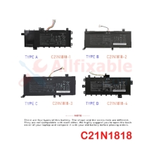 Pin Laptop Asus Vivobook 14 F412 X412 X415 X409 X509 X515 D515 C21N1818-2 C21N1818-3 32Wh