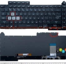 Bàn Phím Laptop Asus G513 G513Q G513QY G513QM G533 G533Z Đen Có Đèn RGB