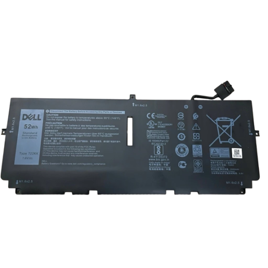 Pin Laptop Dell Xps 9300 9310 9380 Fp86V 2XXFW WN0N0 722KK 52Wh