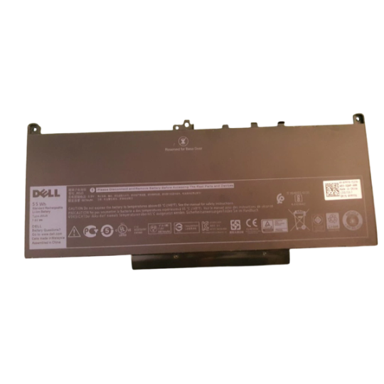 Pin Laptop Dell Latitude E7270 E7470 J60J5 55Wh