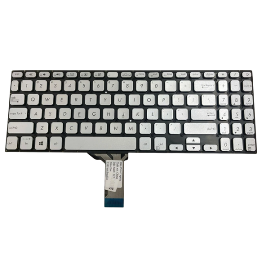 Bàn Phím Laptop Asus Vivobook S530 X530 K530 S530F S530UA X530F X530FA X530UN V5000FL Y5100UB Y5100UN Bạc Không Đèn