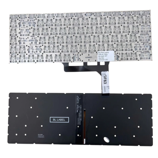 Bàn Phím Laptop Msi Gf63 Gf65 Gs65 Ps63 Ps42 Zin Đen Có Đèn