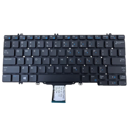 Bàn Phím Laptop Dell Latitude E7280 E5280 5290 7380 E7380 E7389 7390 E7390 E7290 Đen Không Đèn