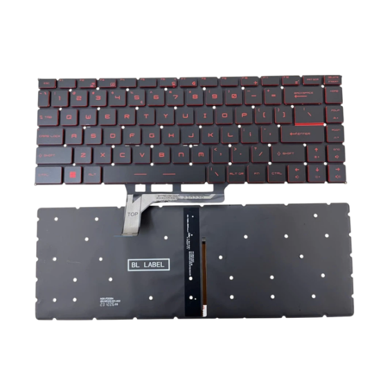 Bàn Phím Laptop Msi GF63 GS65 GF65 GF63 8RC 8RD Thin 9SC 10UC 11UD Thin 10SCXR 10SCX MS-16R1 MS-16R4 Đen Đỏ Có Đèn
