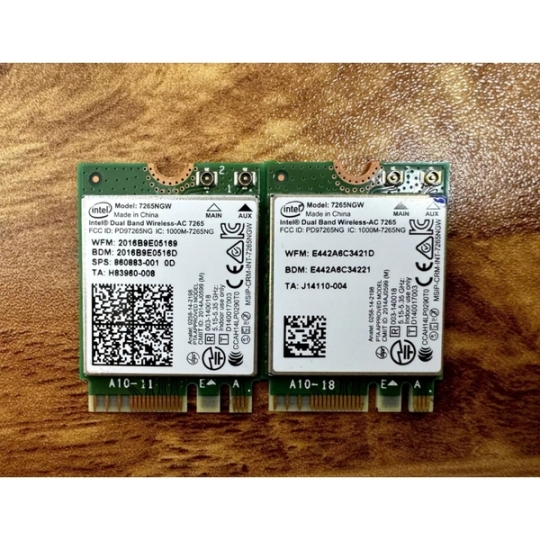 Wifi Nhỏ 2 Khe Intel 7265Ngw