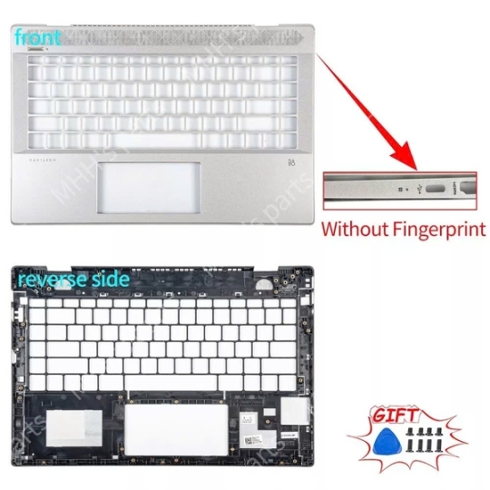 Vỏ C Hp Pavilion 14-Ce Bạc Không Vân Tay New